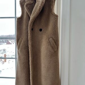 Cozy Tan Sherpa Vest